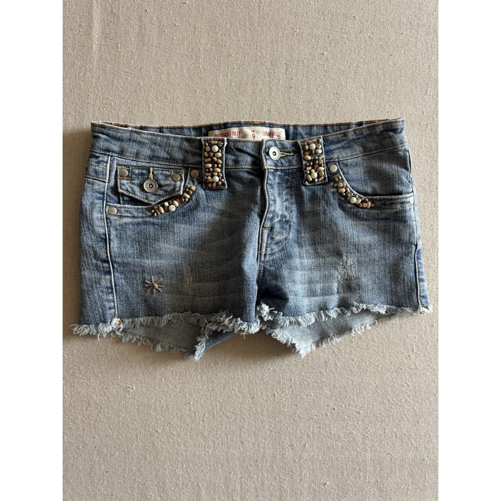 Mossimo Supply Co Women's Low Rose Shorts Beaded Size 9